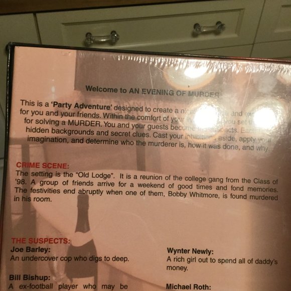 NEW SEALED  An evening of Murder game - Picture 8 of 11